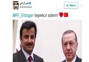 Katar Emiri nden Erdoğan a Teşekkür